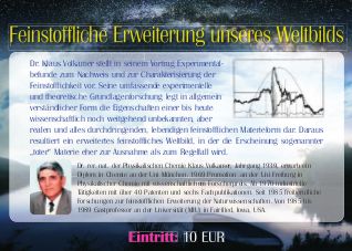 Vortragsflyer für Klaus Volkamer